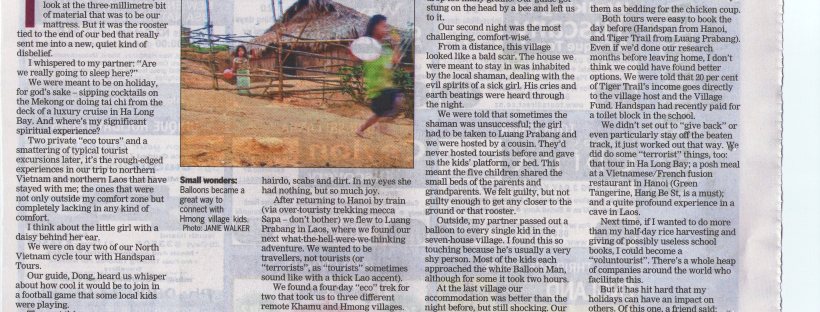 The Adventure in Slumming It