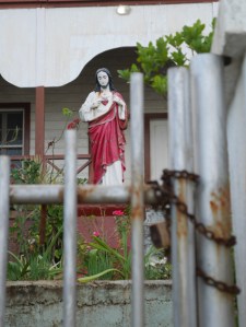 Down the road from the church is a monastery. It looked kind of run down. I wanted to go in and be nosy but then I would of been late for church!