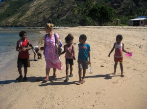 The kids are very sunny.