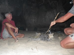 Sawailau - cooking dinner.