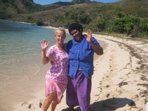 The same local said women cannot catch fish. Meet Mary. She's a woman. And she catches plenty of fish. Sometimes more than the met. Mary is single (unusual) and is a teacher so she works in different villages. She's the only Fijian I've met who wears sunscreen.
