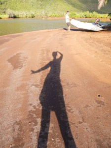 Dean doing something practical. Me doing something not practical.