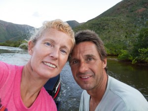 We went up a river to find a town. We found lots of locals who didn't speak English but loved our translator on our mobile phone. I told them we loved them and that they were special. Couldn't find 'where is the supermarket'.