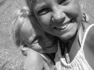 Two of the gorgeous adventure family girls. We've seen them grow up over the past six months We'll miss them.